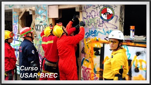 USAR - BREC. Búsqueda Rescate Estructuras Colapsadas . Perros Rescate 112 Castilla Y León ,  Apuntalamientos .  